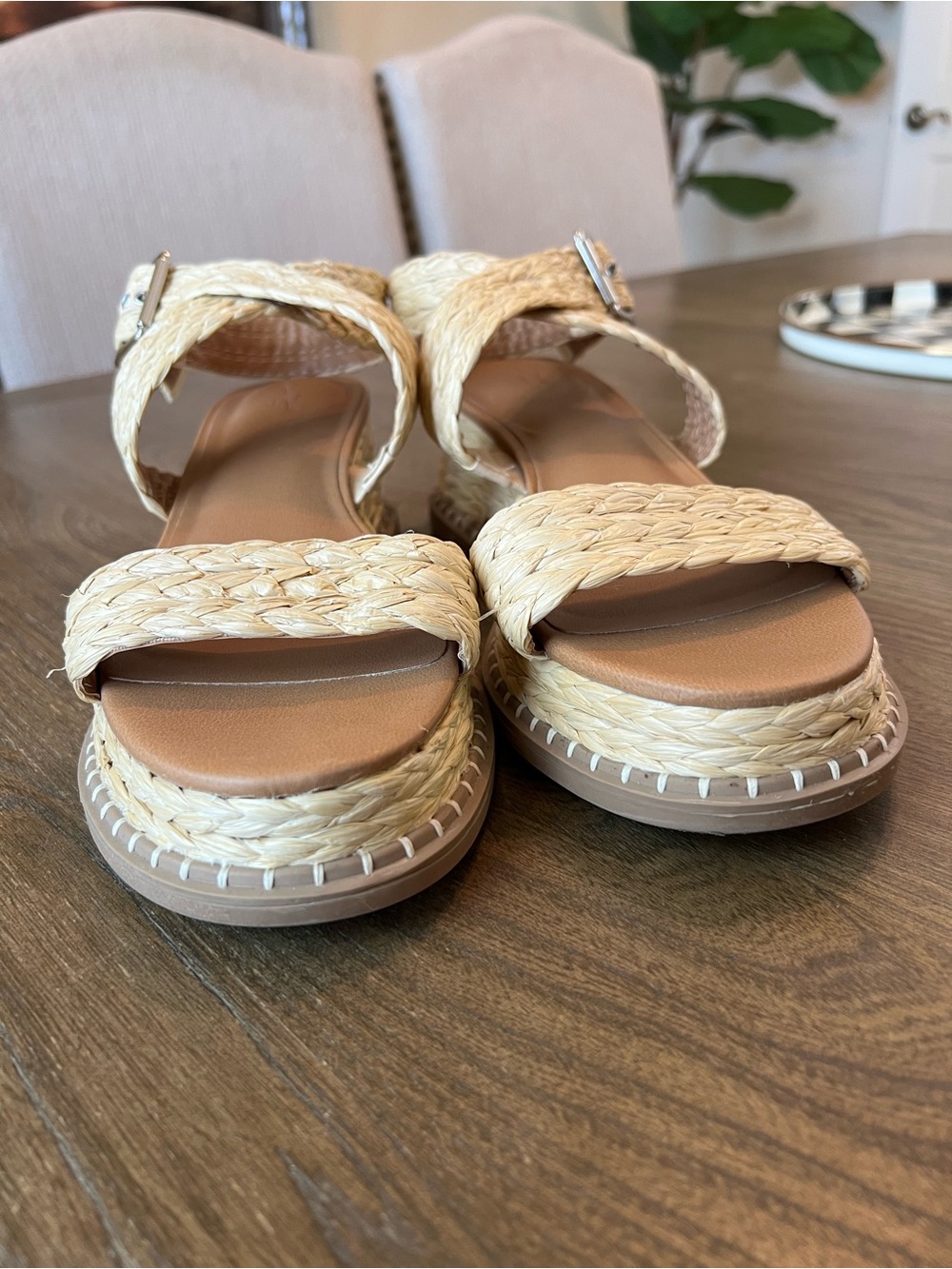 Universal Thread Cream Braided Strap Sandals 10 - Picture 4 of 10